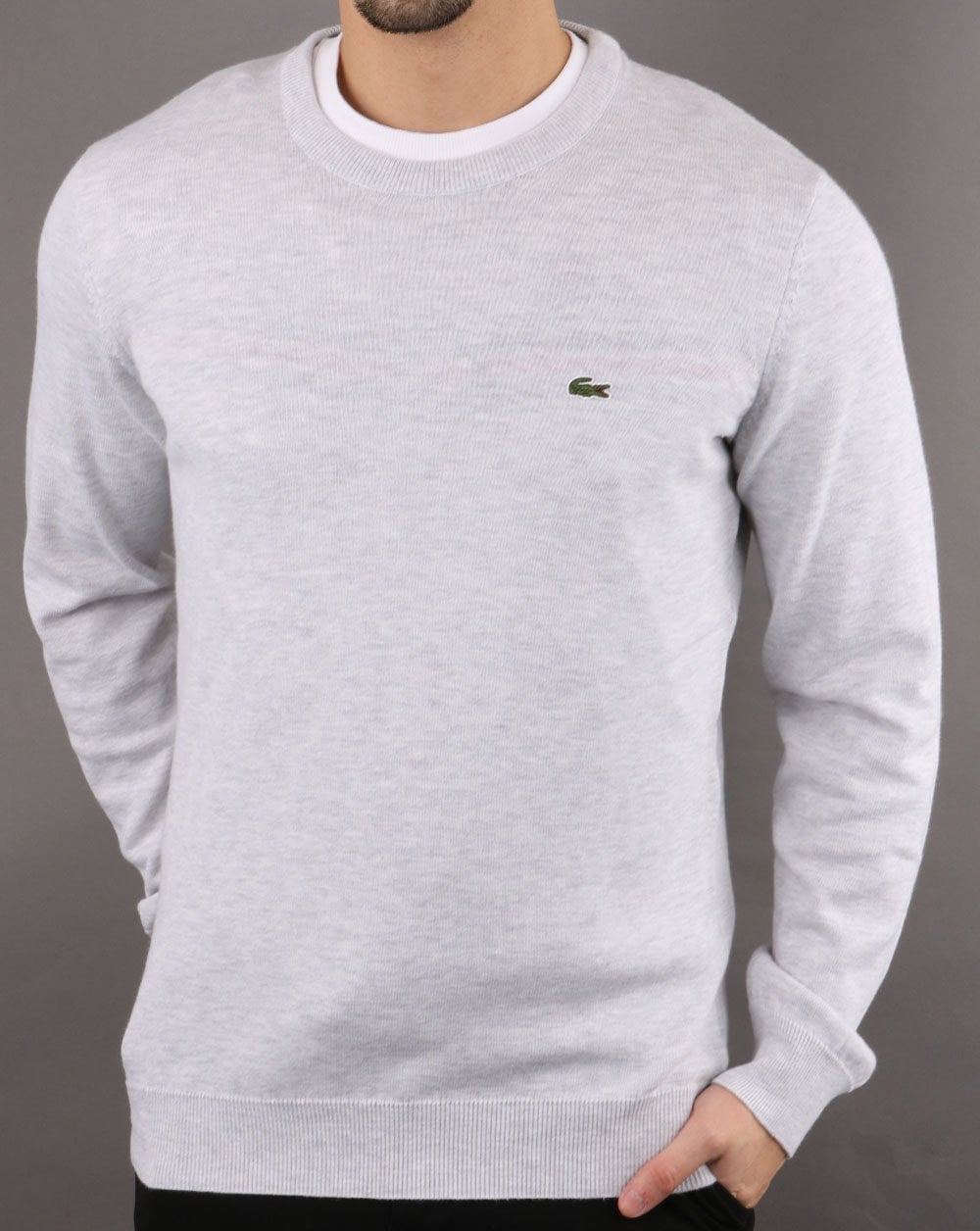 Lacoste Crew Neck Jumper Grey
