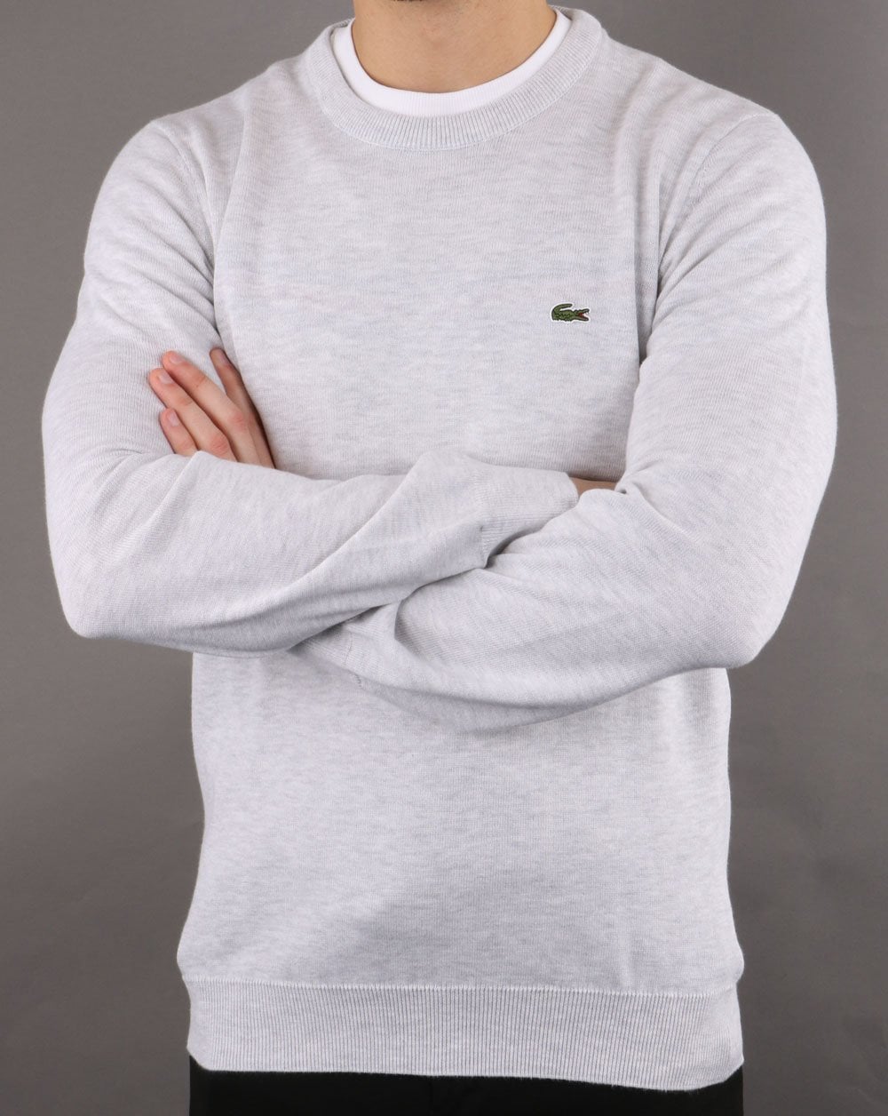 Lacoste Crew Neck Jumper Grey