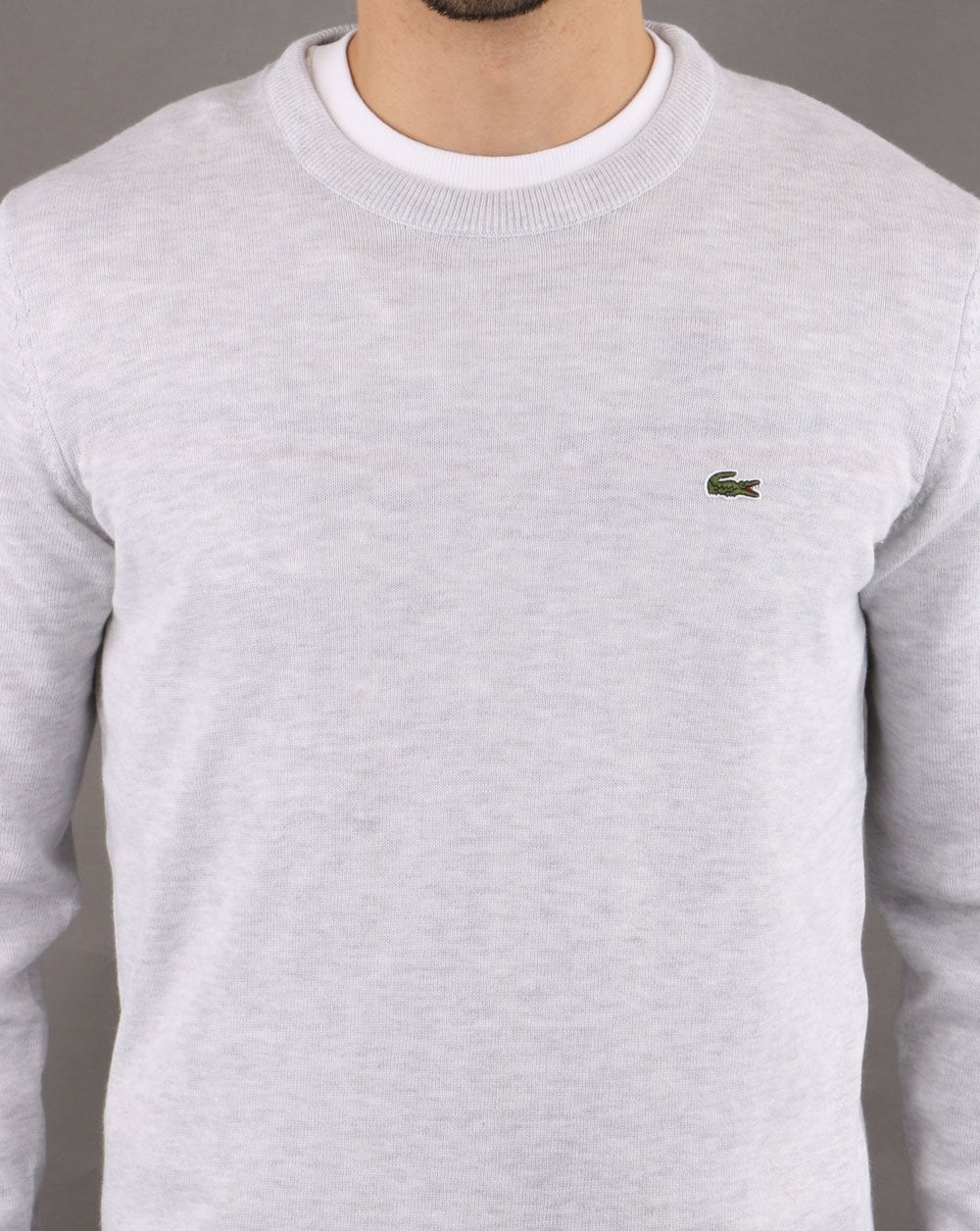 Lacoste Crew Neck Jumper Grey