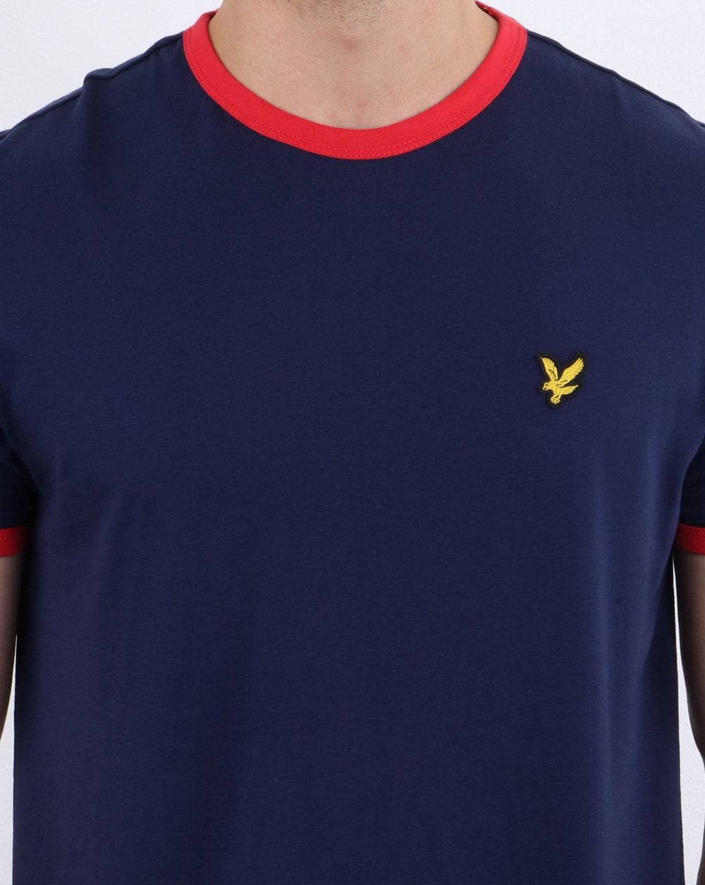Lyle And Scott Ringer T-Shirt Marineblau/Rot