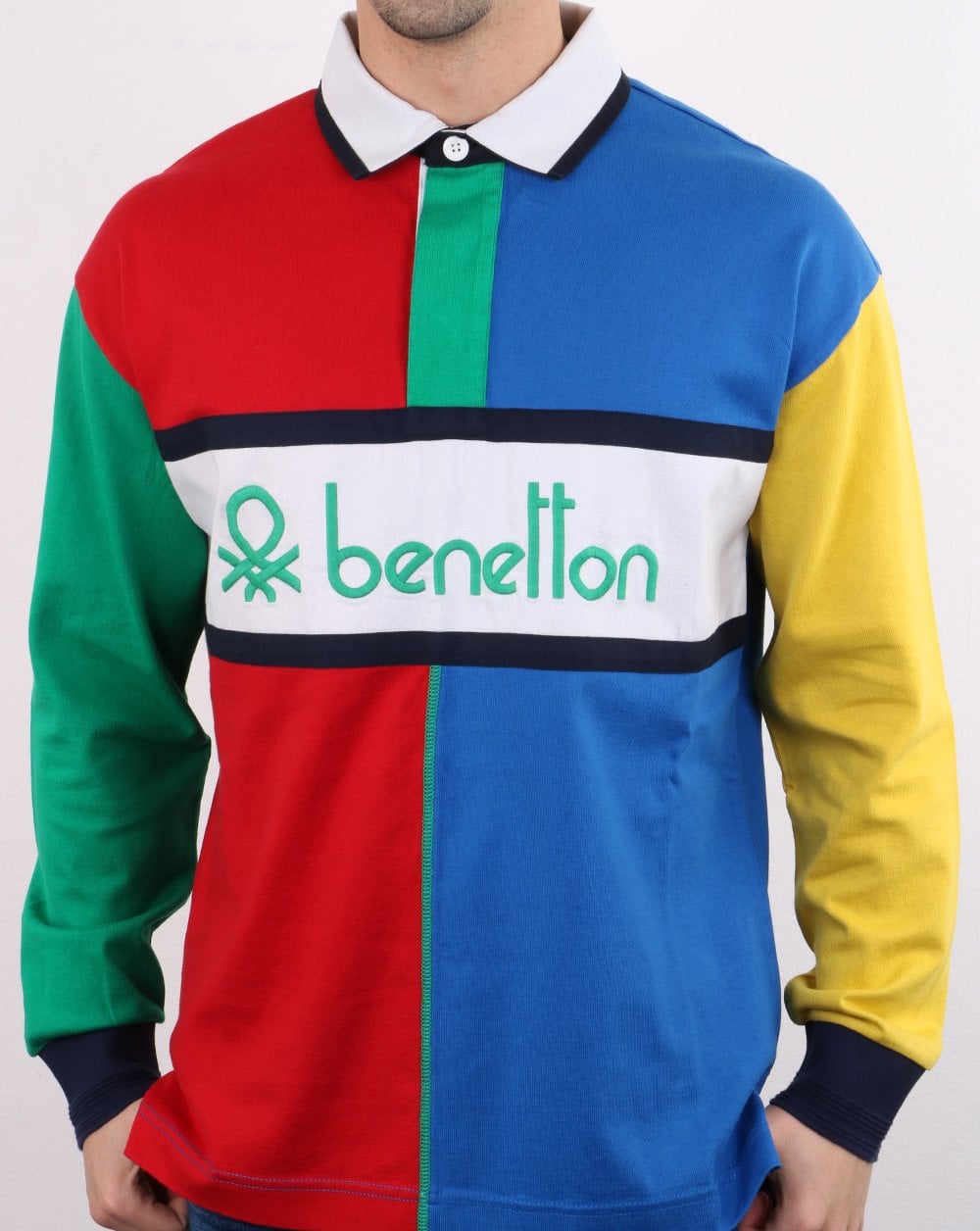 Benetton Rugby-Shirt Mehrfarbig