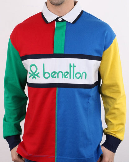 Benetton Rugby-Shirt Mehrfarbig