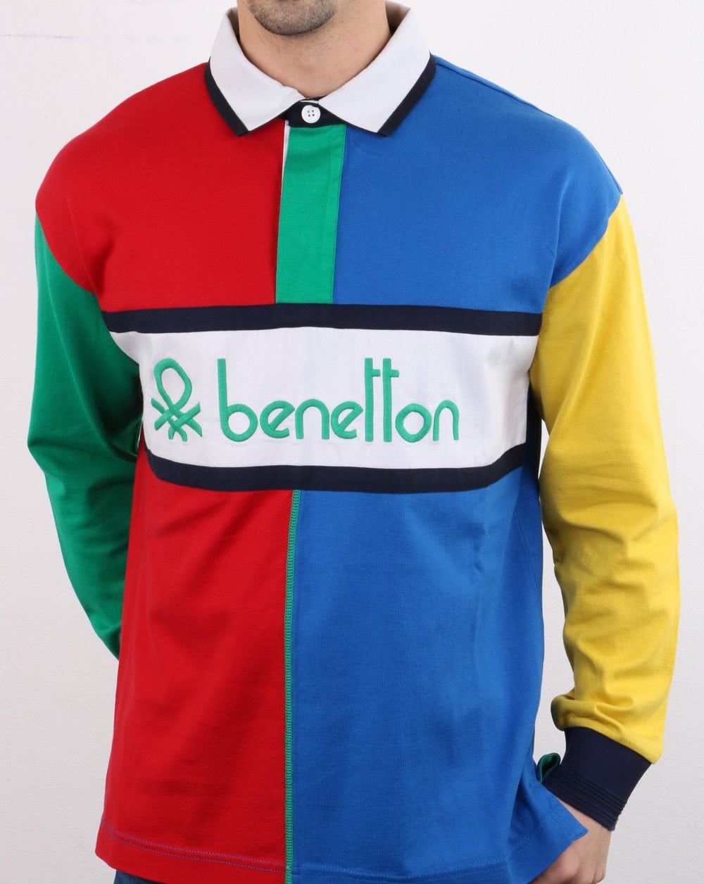 Benetton Rugby-Shirt Mehrfarbig