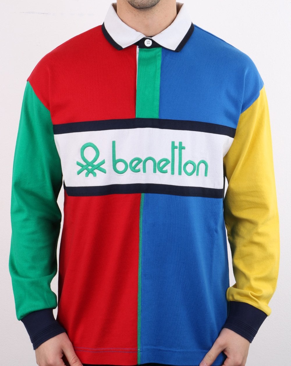Benetton Rugby-Shirt Mehrfarbig