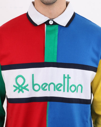 Benetton Rugby-Shirt Mehrfarbig