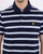 Lyle And Scott Wide Double Stripe Polo Navy