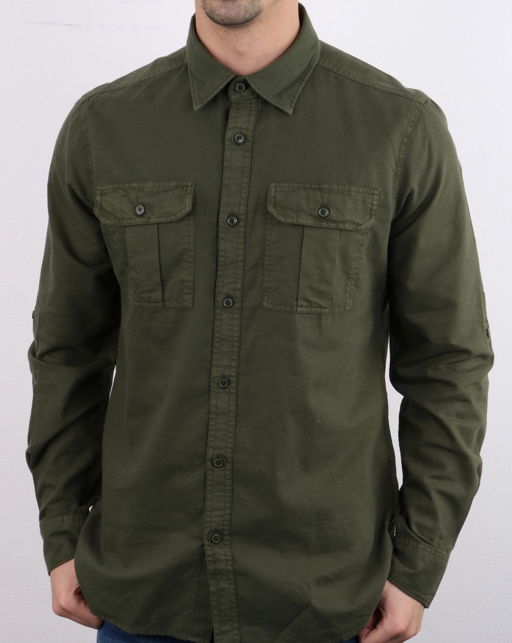 Barbour International Manifold Shirt Khaki Green