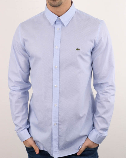 Lacoste Langarmhemd Hellblau