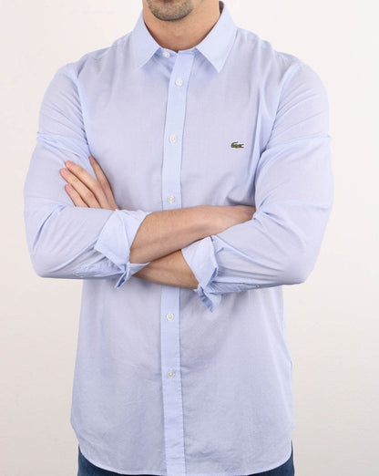 Lacoste Langarmhemd Hellblau