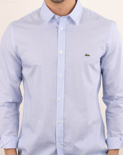 Lacoste Langarmhemd Hellblau