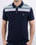 Lacoste Striped Polo Shirt Navy/White