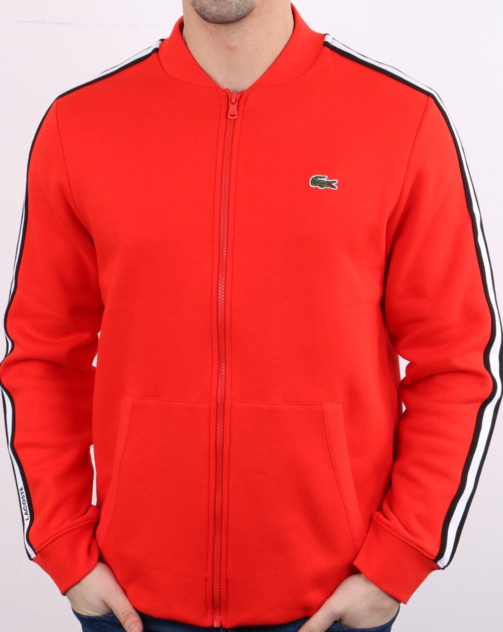 Lacoste Trainingsjacke Rot/Schwarz