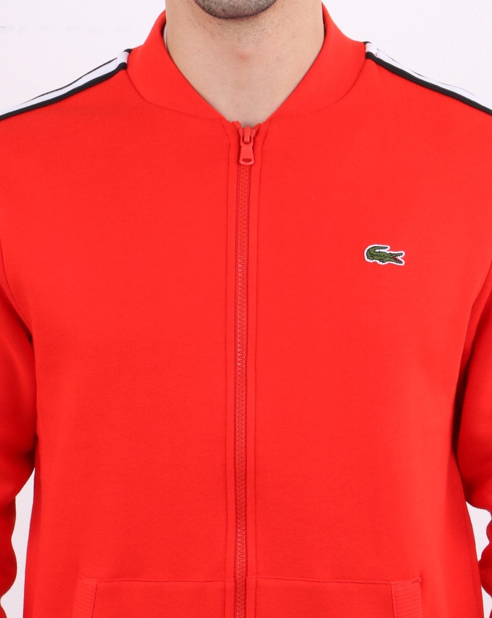 Lacoste Trainingsjacke Rot/Schwarz