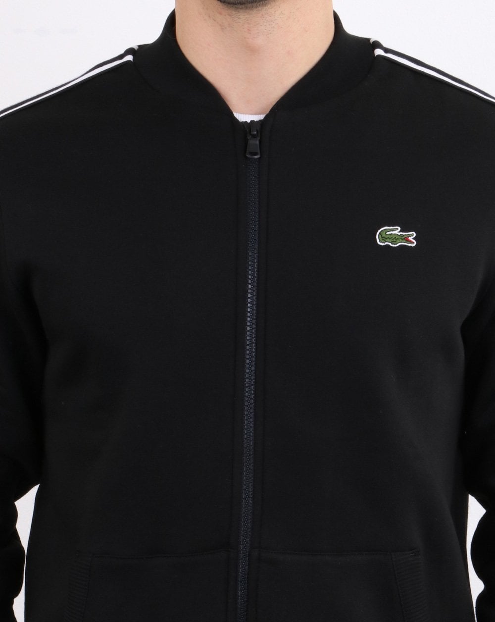Lacoste Trainingsjacke Schwarz/Weiß