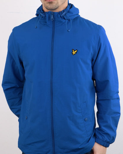 Lyle And Scott – Durchgehende Kapuzenjacke mit Reißverschluss in Kobaltblau