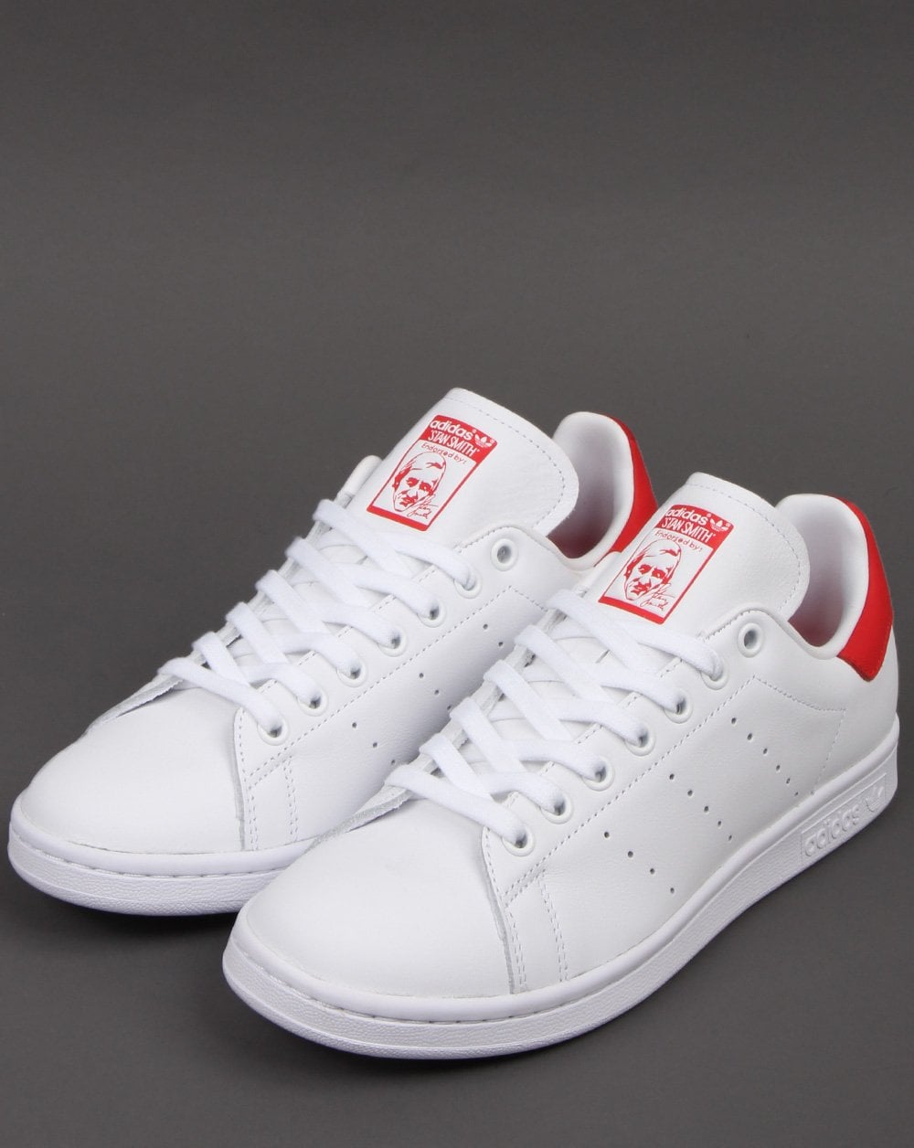 Adidas Stan Smith Trainers White/Red
