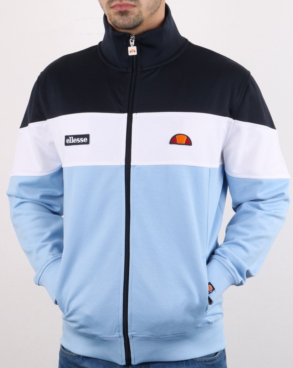 Ellesse Caprini Trainingsjacke Hellblau/Weiß/Marineblau