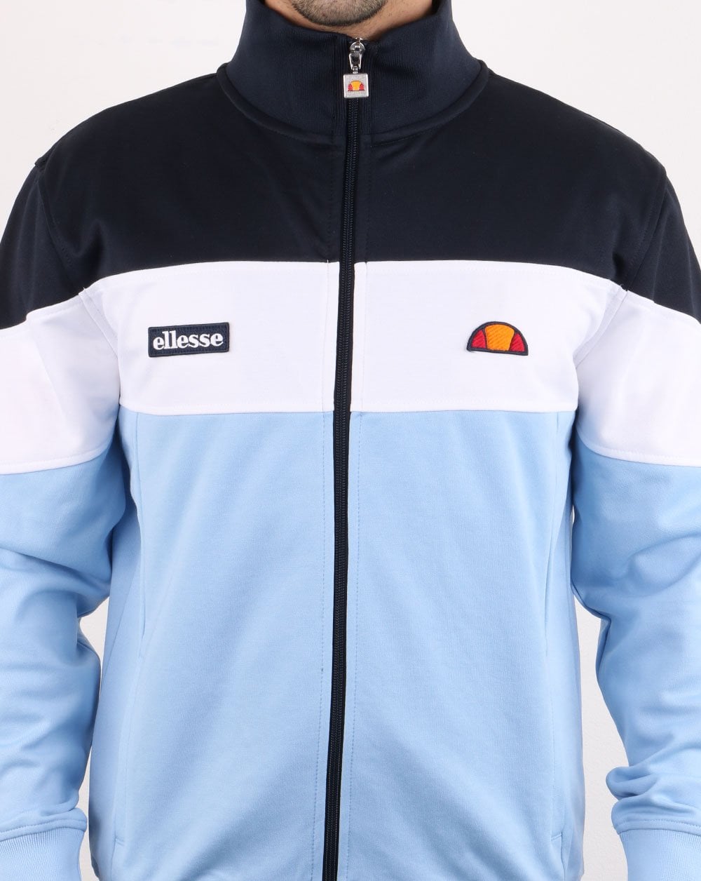 Ellesse Caprini Trainingsjacke Hellblau/Weiß/Marineblau