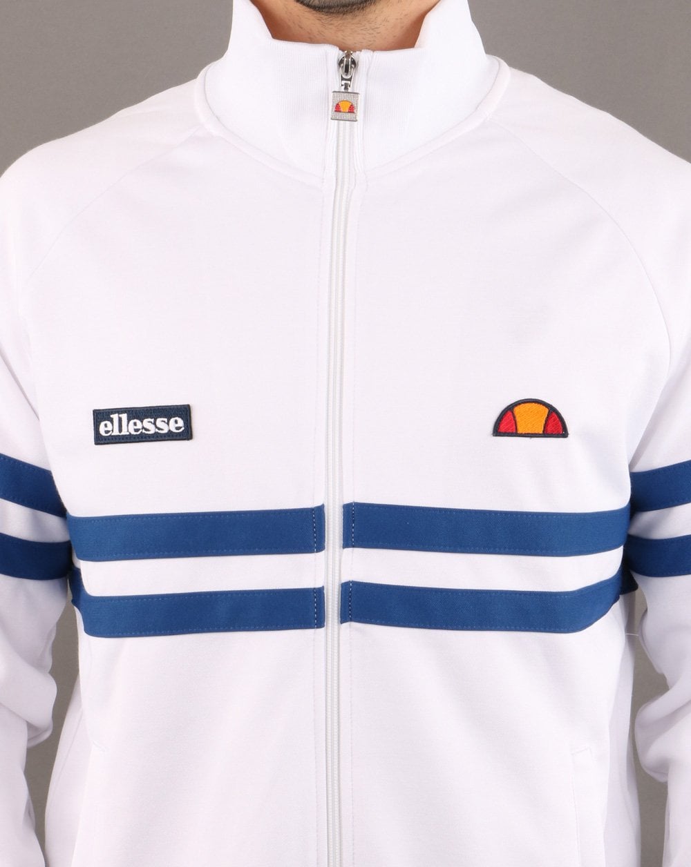 Ellesse – Rimini Trainingsjacke, Weiß/Marineblau