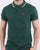 Trojan Tipped Pique Polo Shirt Forest Green