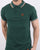 Trojan Tipped Pique Polo Shirt Forest Green
