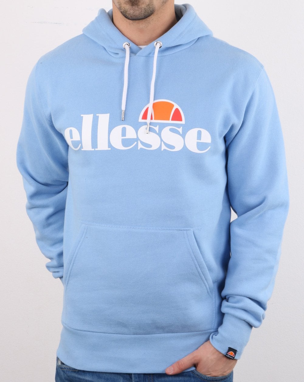 Ellesse Logo Hoody Light Blue