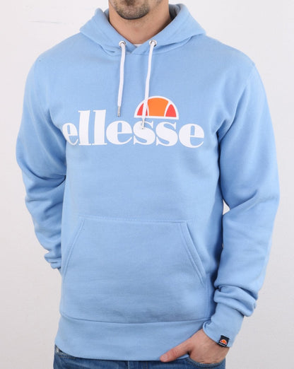 Ellesse – Kapuzenpullover mit Logo, Hellblau