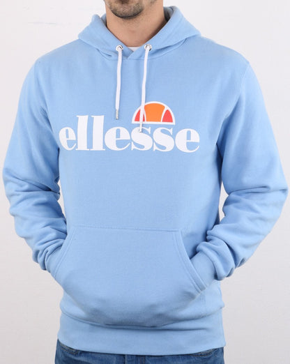 Ellesse – Kapuzenpullover mit Logo, Hellblau
