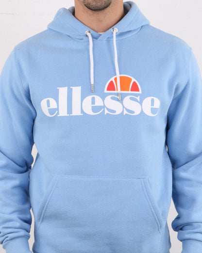 Ellesse – Kapuzenpullover mit Logo, Hellblau