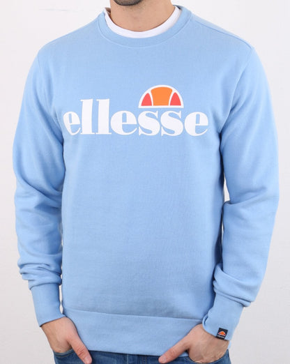 Ellesse – Sweatshirt mit Logo, Himmelblau