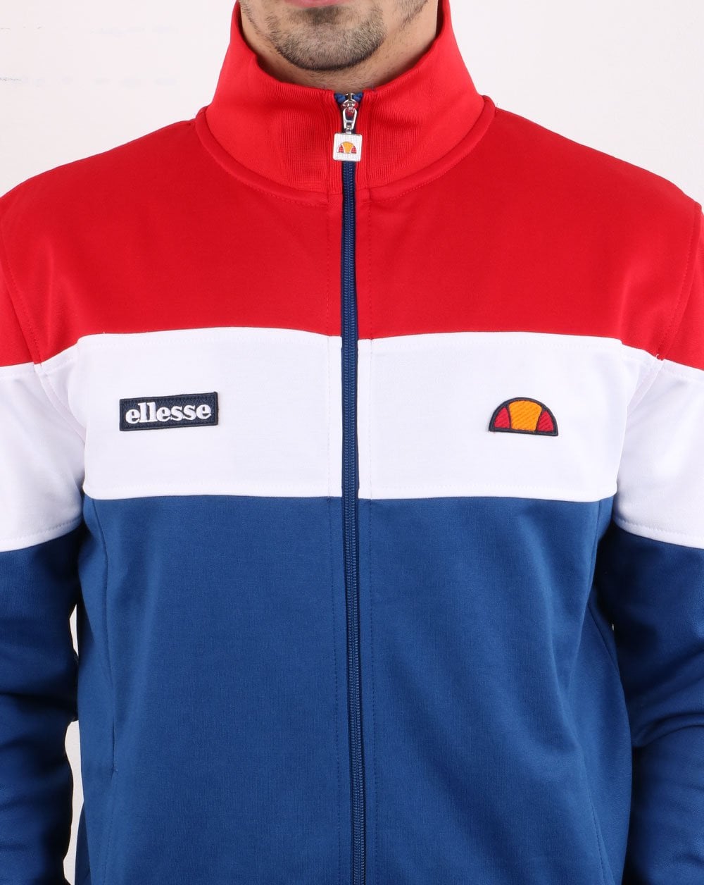 Ellesse Caprini Trainingsjacke Blau/Weiß/Rot
