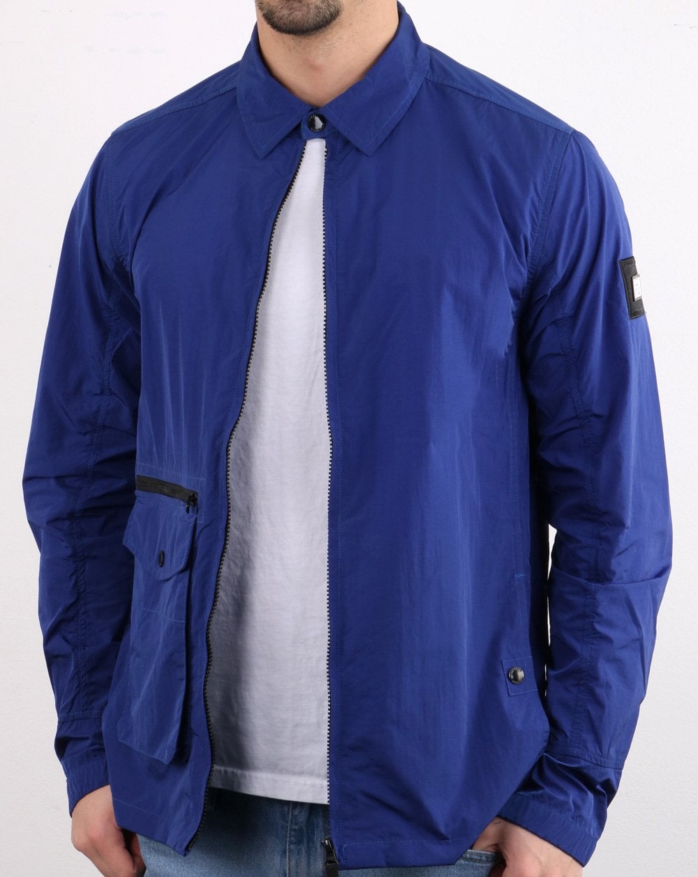 Weekend Offender Vinnie Overshirt Electric Blue