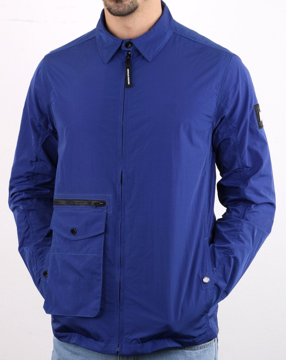 Weekend Offender Vinnie Überhemd Electric Blue