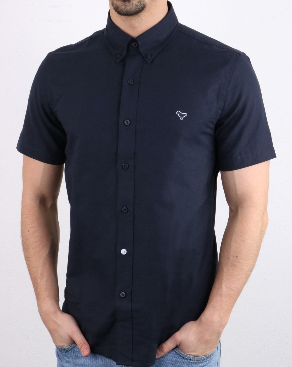 Weekend Offender Gomorra Hemd Marineblau