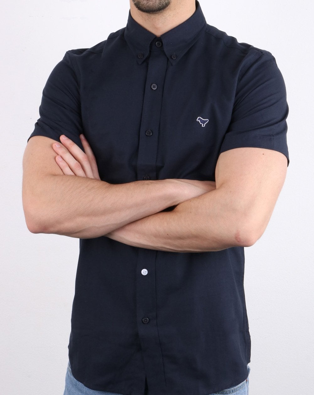 Weekend Offender Gomorra Hemd Marineblau