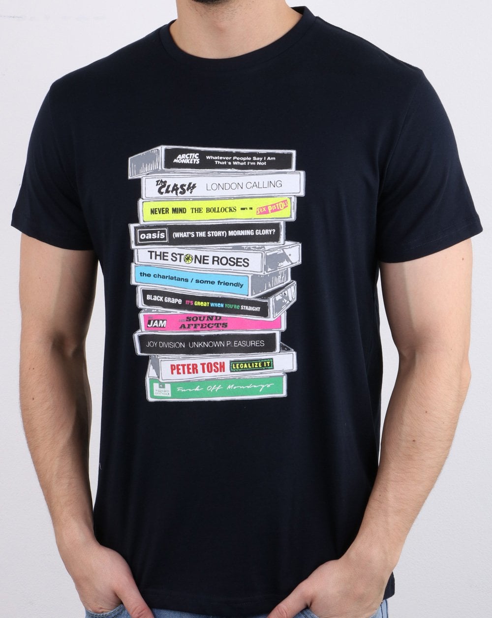 Weekend Offender Cassettes T-shirt Navy