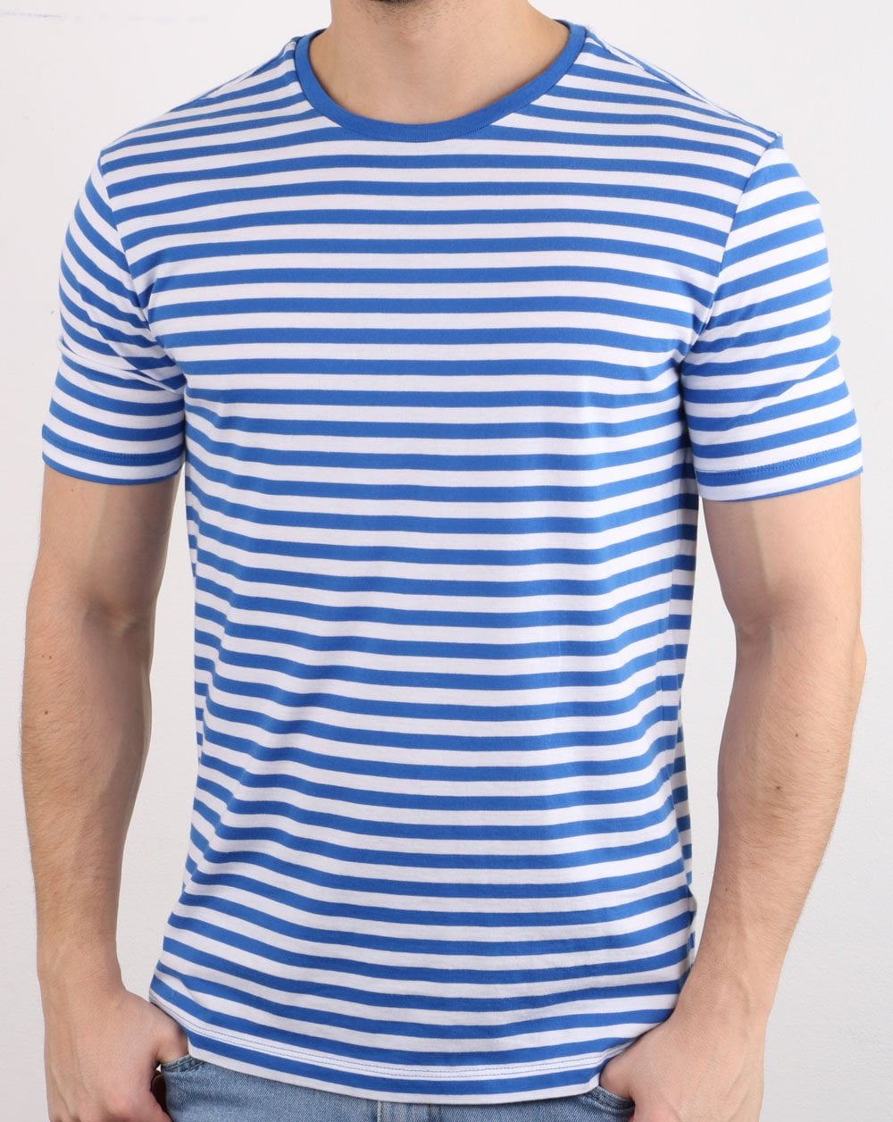 Benetton Stripe T-shirt Blue