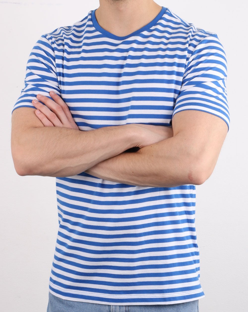 Benetton Stripe T-shirt Blue