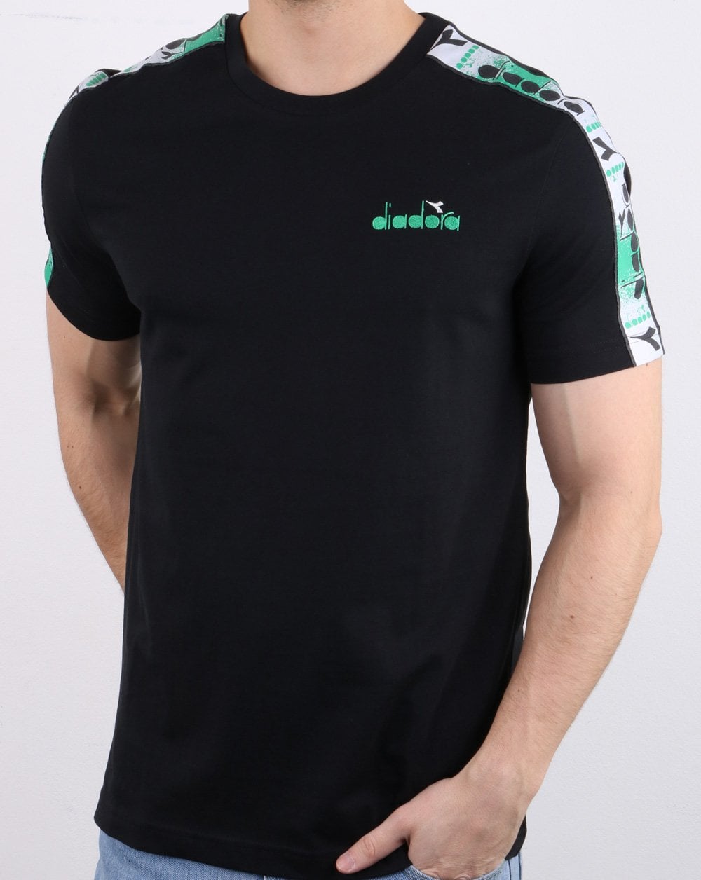 Diadora 5palle Offside T-Shirt Schwarz