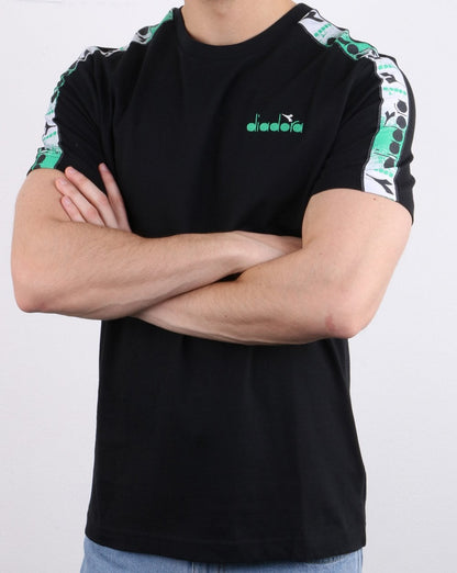 Diadora 5palle Offside T-Shirt Schwarz