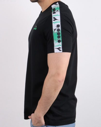 Diadora 5palle Offside T-Shirt Schwarz