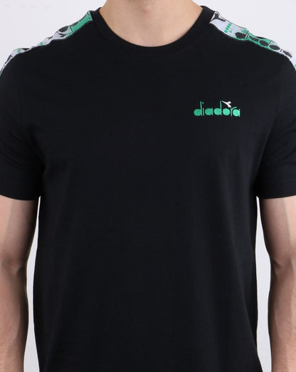 Diadora 5palle Offside T-Shirt Schwarz