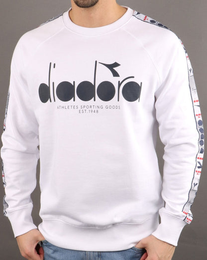 Diadora Logo Sweatshirt Optisches Weiß