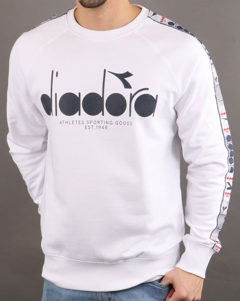 Diadora Logo Sweatshirt Optisches Weiß
