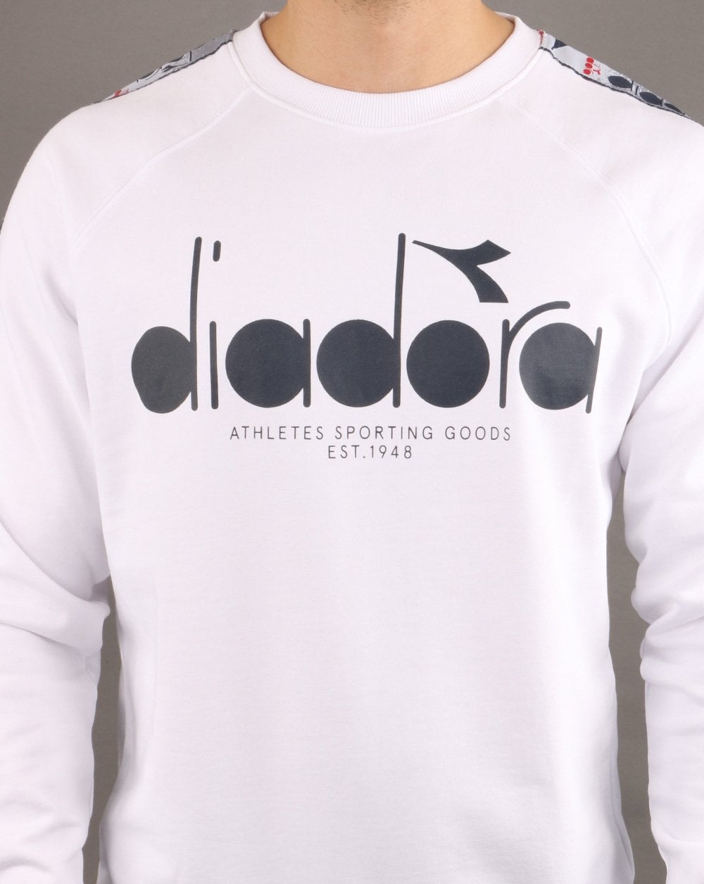 Diadora Logo Sweatshirt Optisches Weiß