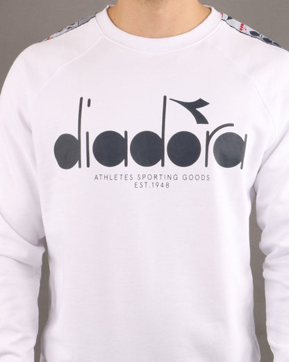 Diadora Logo Sweatshirt Optisches Weiß