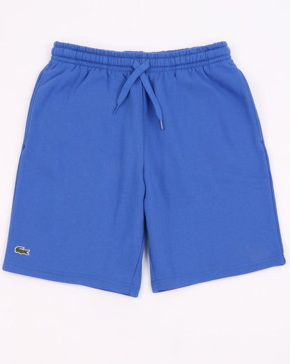 Lacoste Fleece-Shorts mit Gesäßtasche, Blau