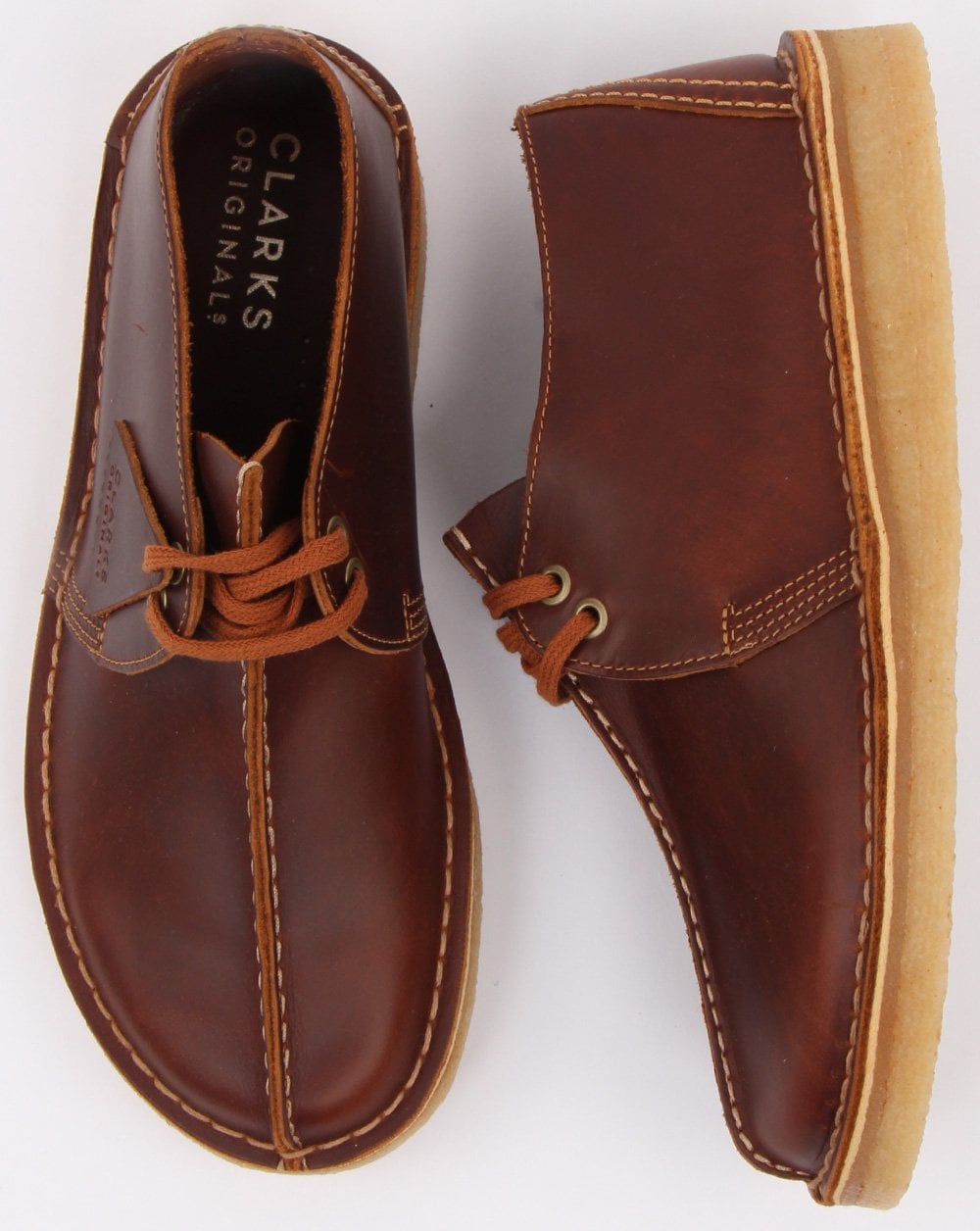 Clarks Originals Desert Trek Shoe Tan Leather