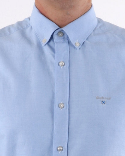 Barbour Oxford Kurzarmhemd Himmelblau