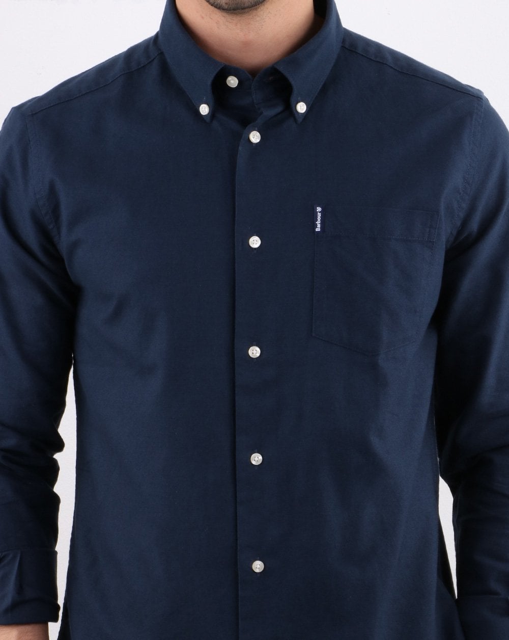 Barbour Oxford Hemd Marineblau